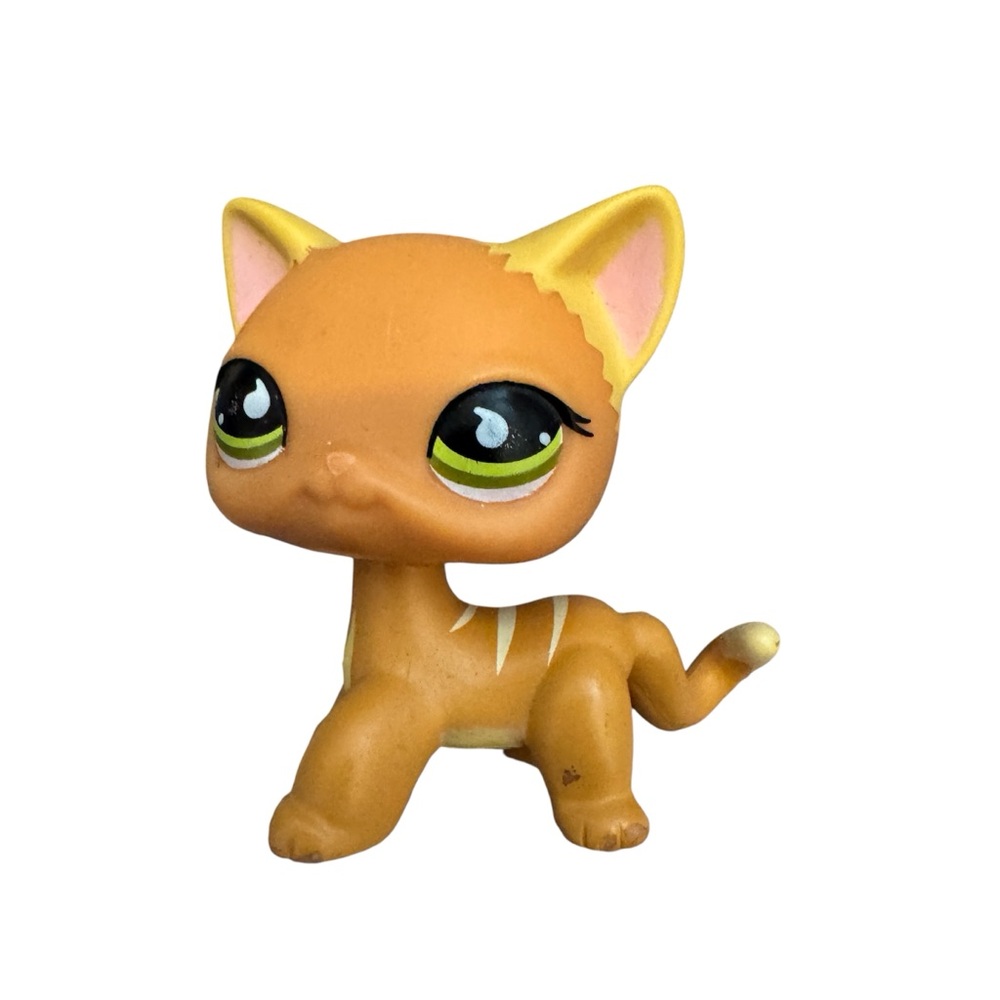 Hasbro Littlest Pet Shop LPS Orange Shorthair Cat Figurine #525